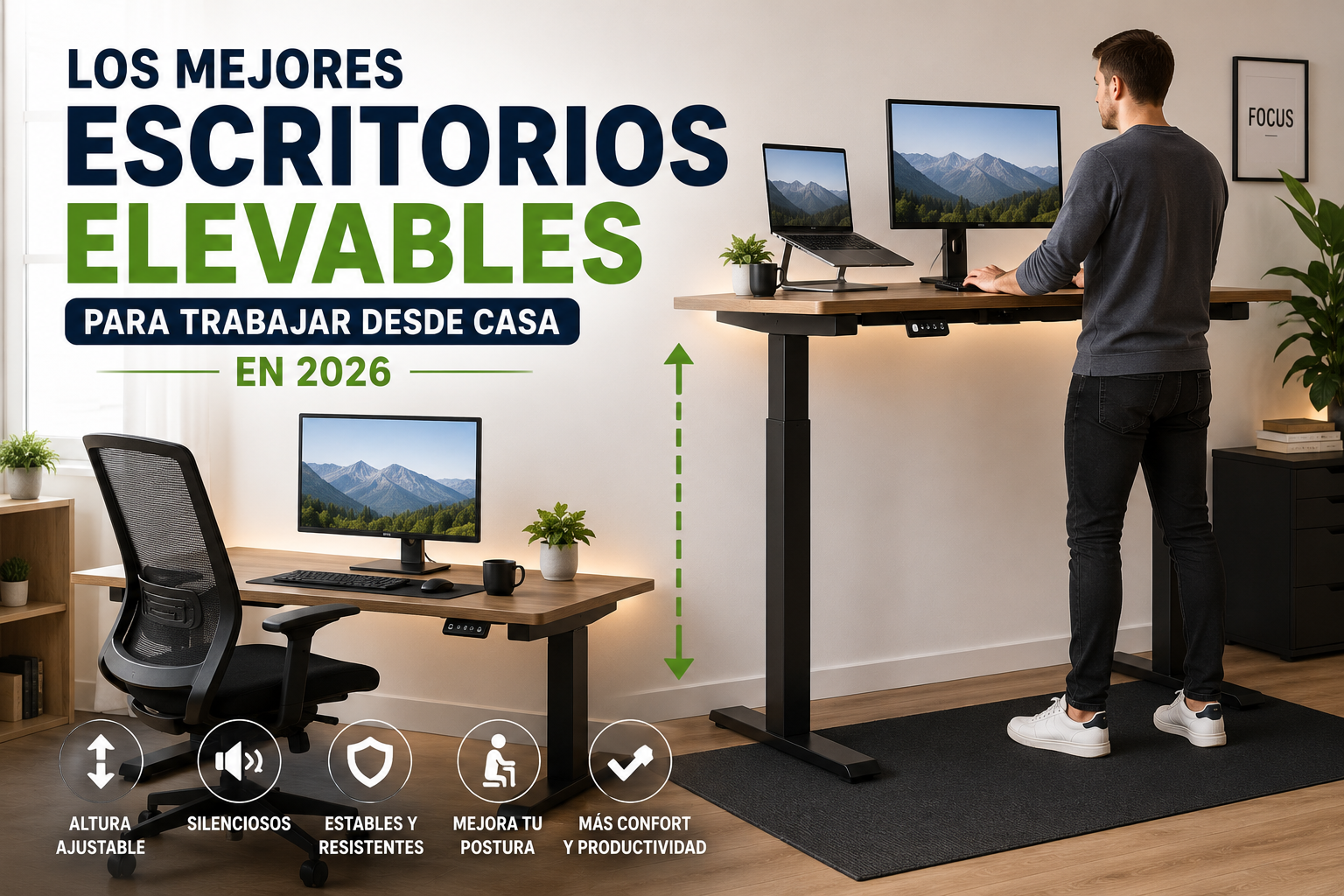 Escritorios elevables
