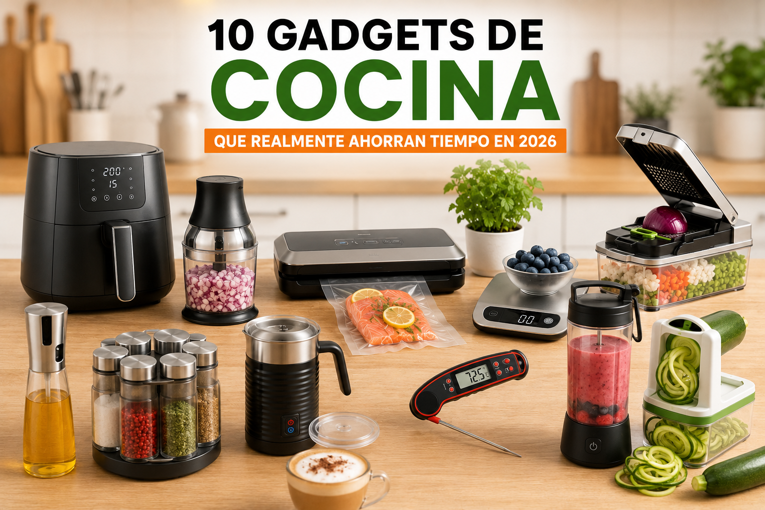 10 gadgets de cocina que realmente ahorran tiempo en 2026.