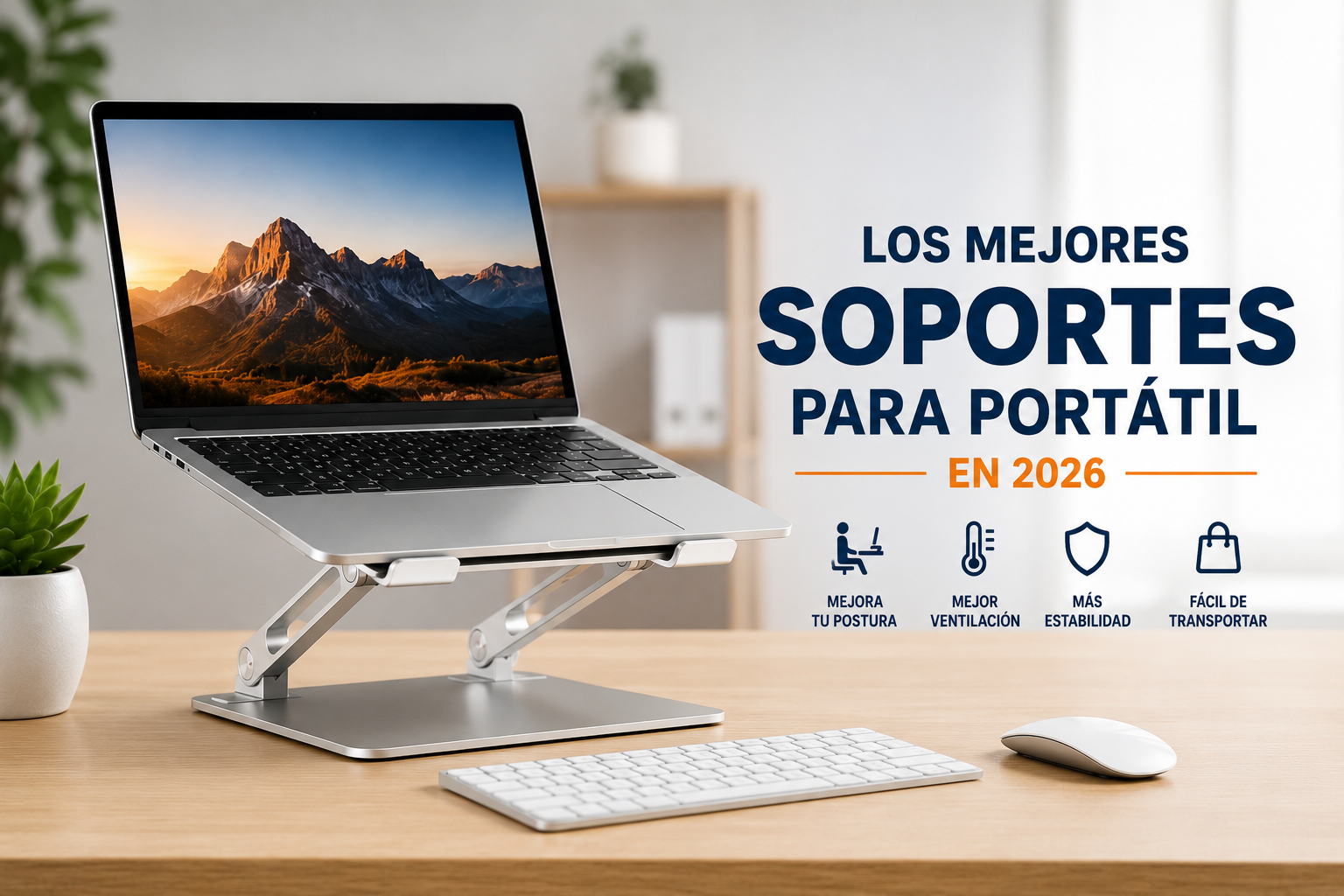 Los mejores soportes para portátil en 2026: guía completa para trabajar más cómodo.
